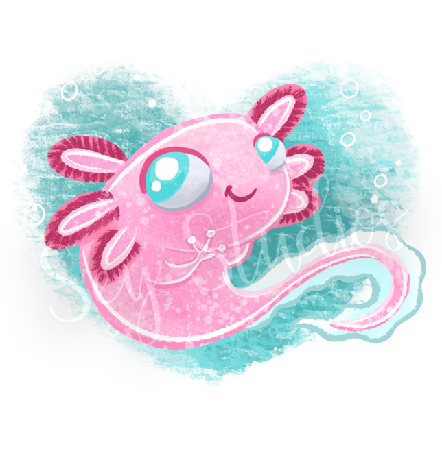 "Ally the Axolotl" Design