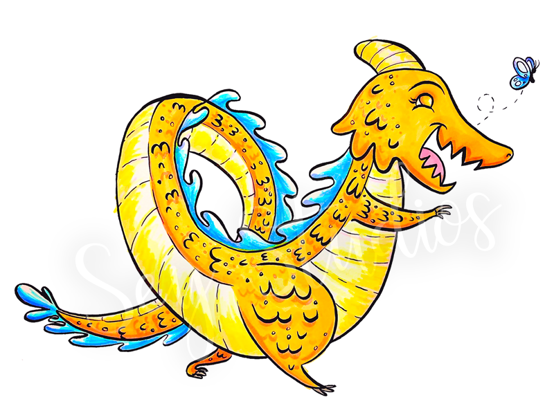 "Dragon Goldie" Design