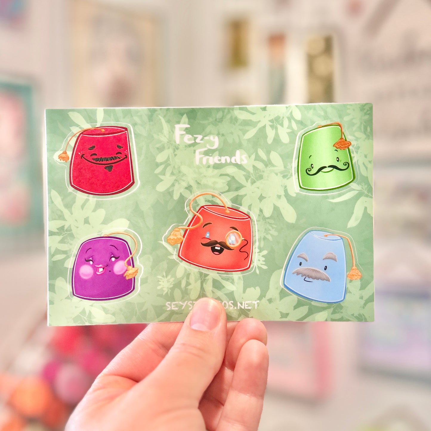 “Fez Friends" Vinyl Sticker Sheet