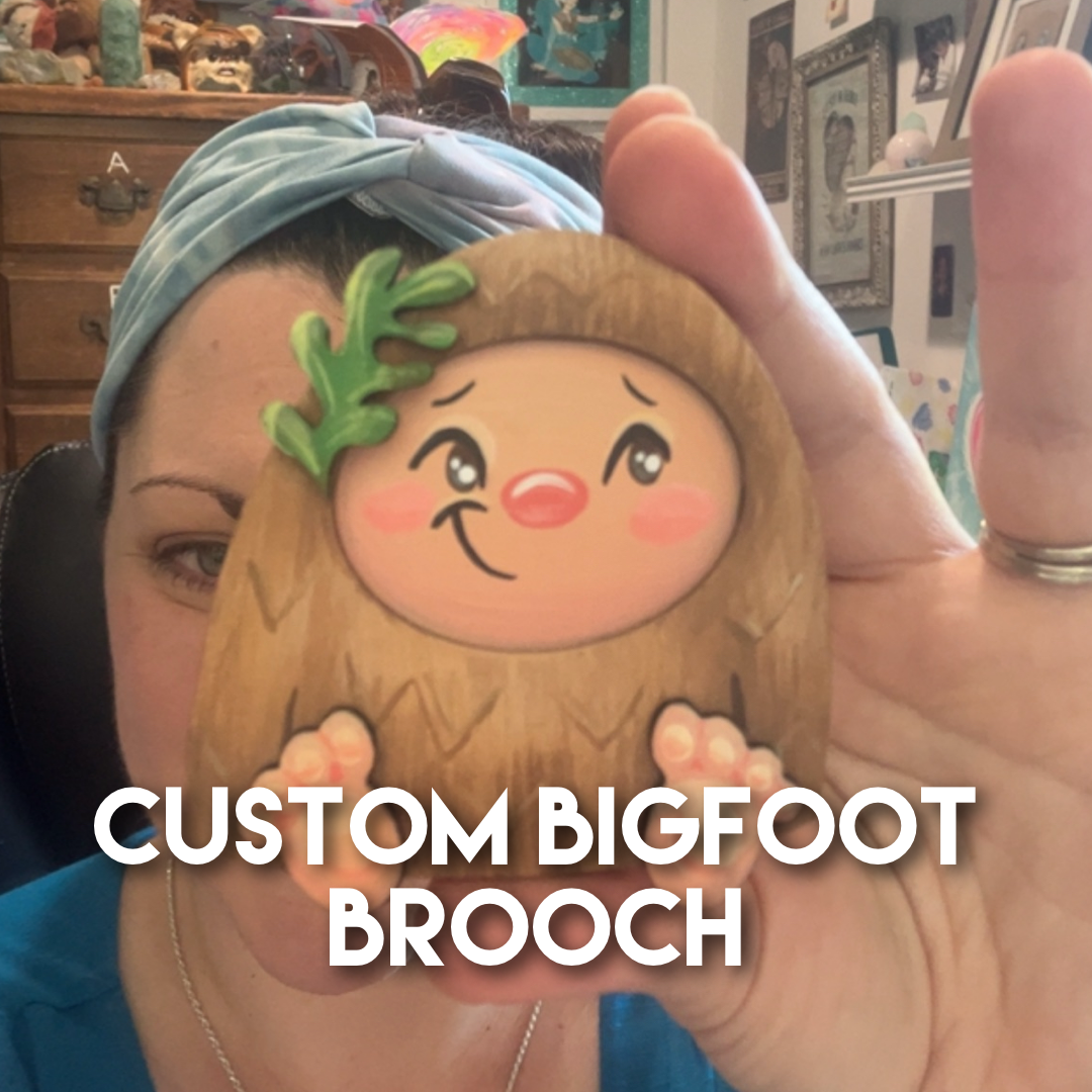 Custom Bigfoot Brooch