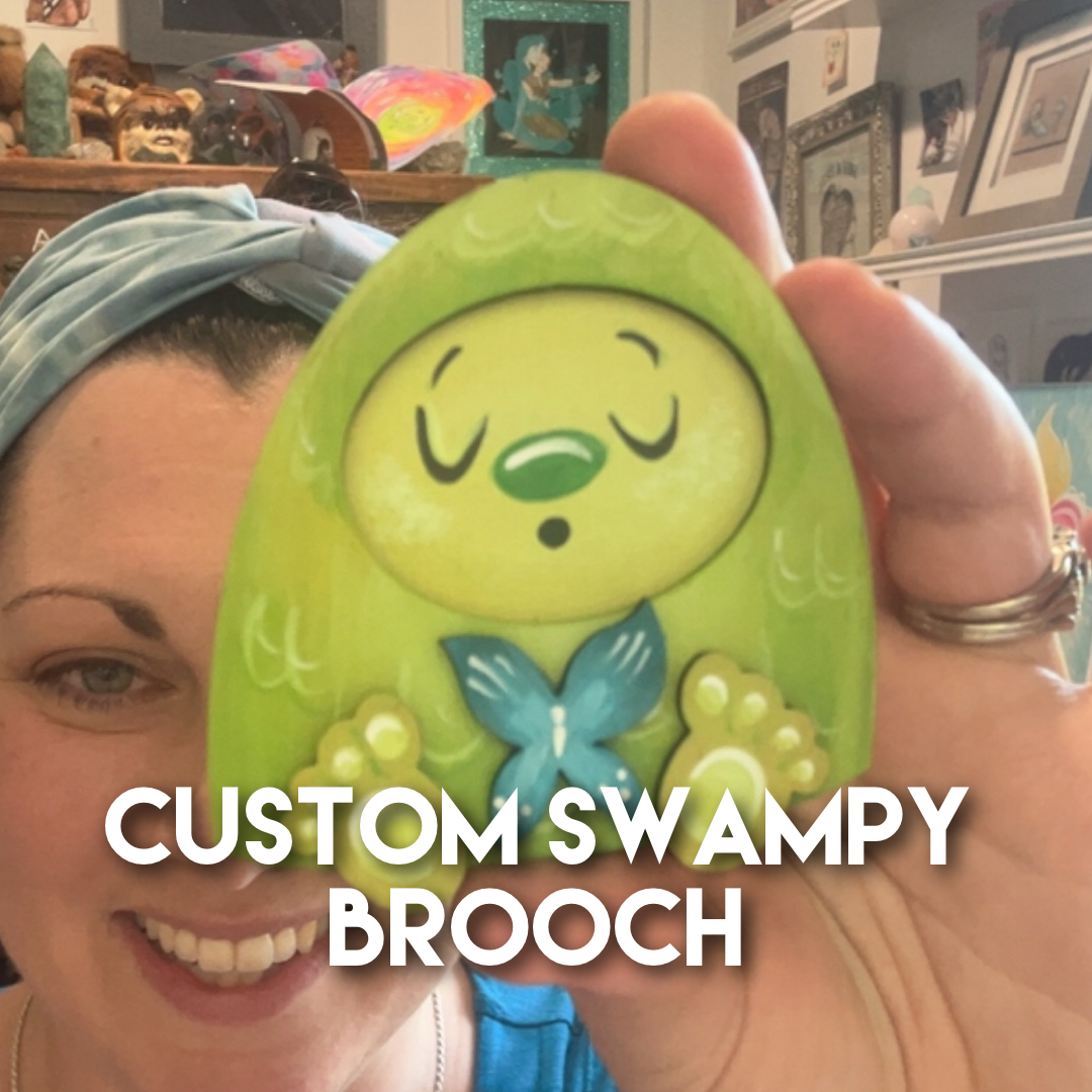 Custom Swampy Brooch