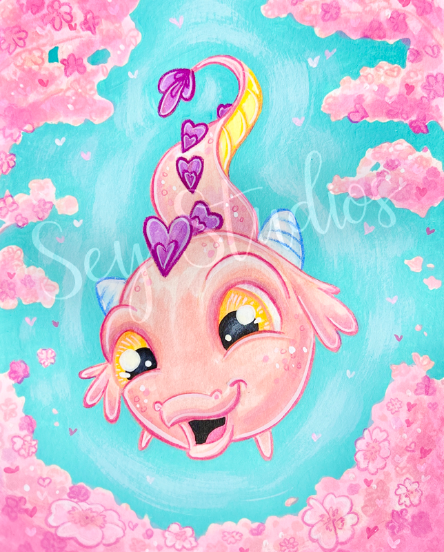 "Ami the Dragon of Hearts" Design