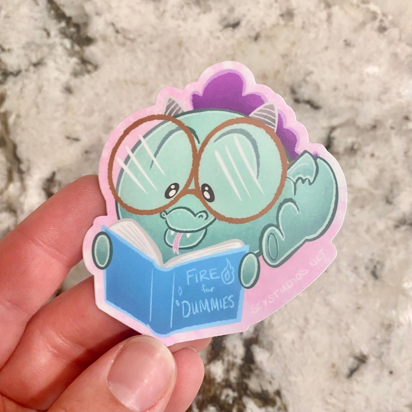 "Positivity Dragon Ned" Sticker