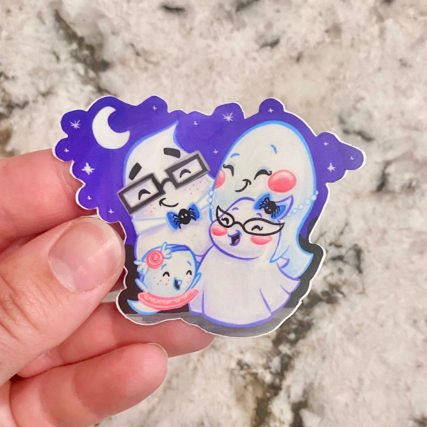 "Spoopy Lil Boo & Family" Sticker