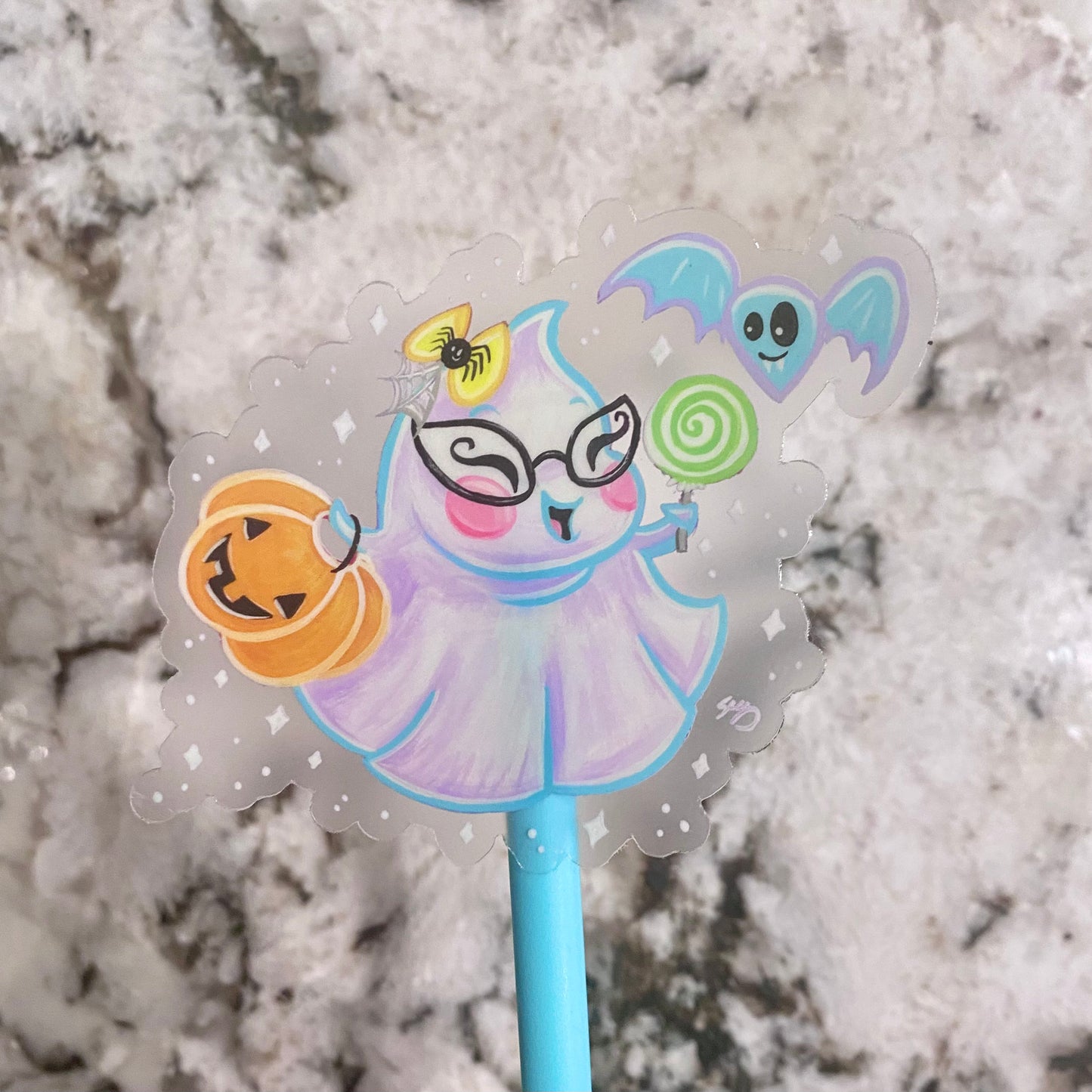 "Spoopy Lil Boo Treating" Sticker