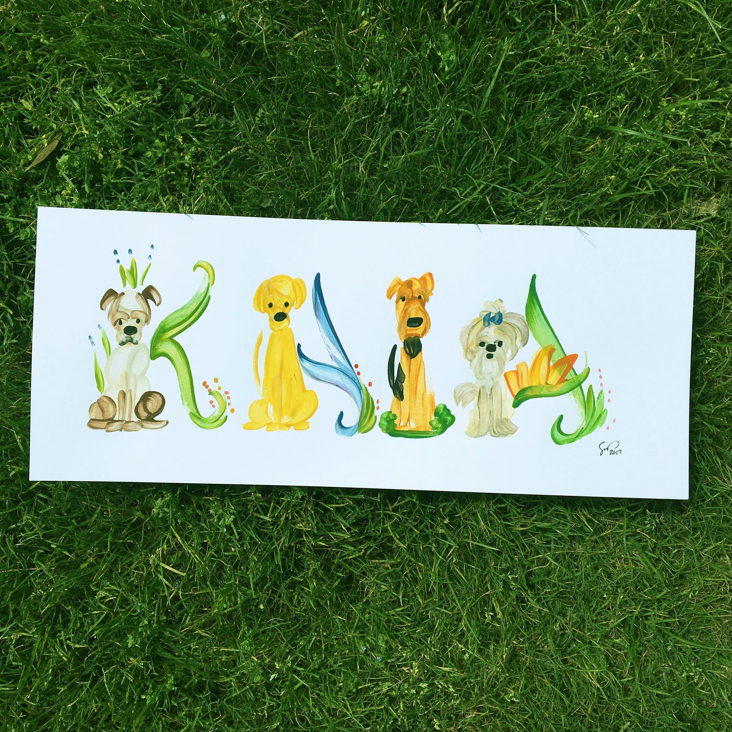 Personalized Character Name Paintings (custom, made to order, one-of-a-kind gift)
