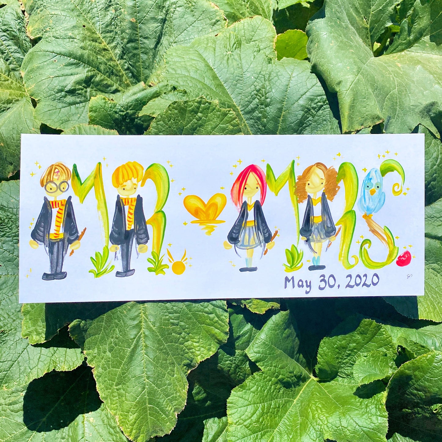 Personalized Character Name Paintings (custom, made to order, one-of-a-kind gift)