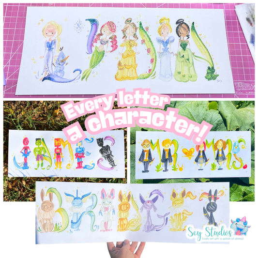 Bringing Back the Magic: Custom Character Name Paintings Are Here (for a Limited Time!)