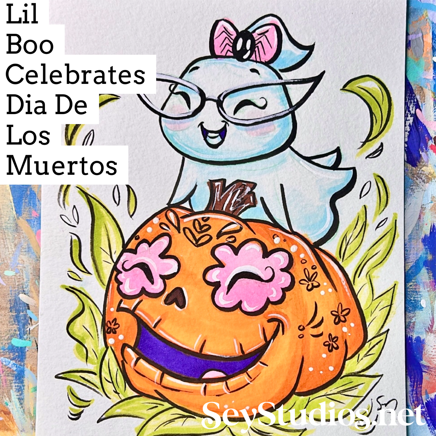 Original - “Lil Boo Celebrates Dia De Los Muertos” Sketch