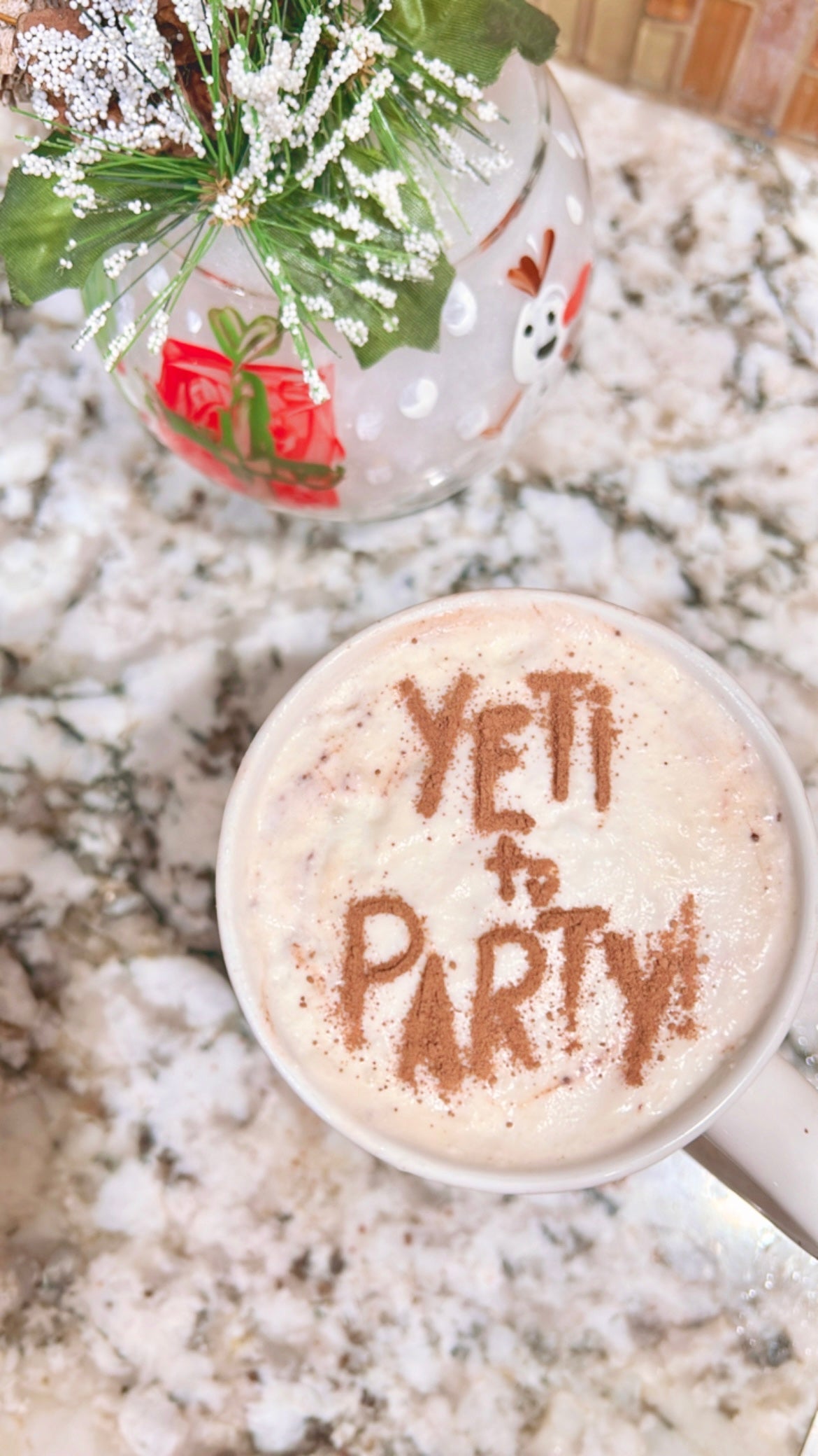 Yeti Holiday Party Drink Stencil