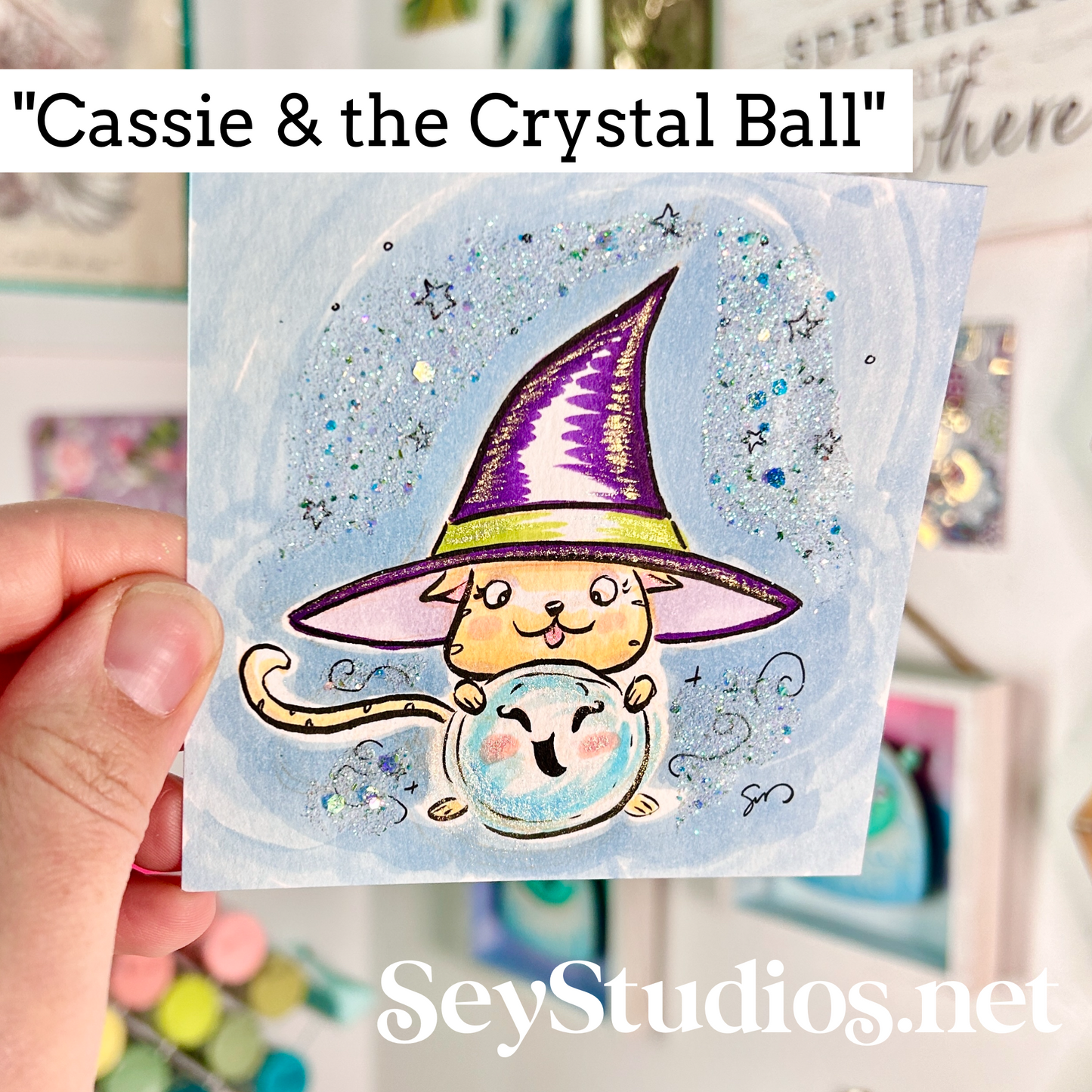 Original - “Cassie & the Crystal Ball” Sketch