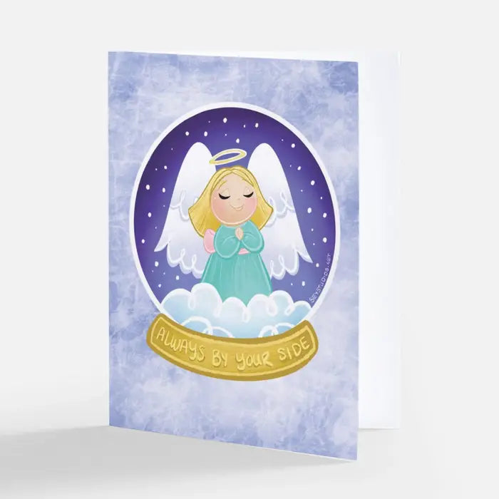 "Always By My Side; Guardian Angel" Greeting Card