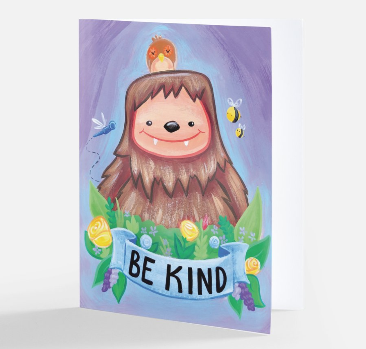 "Be Kind Bigfoot" Greeting Card