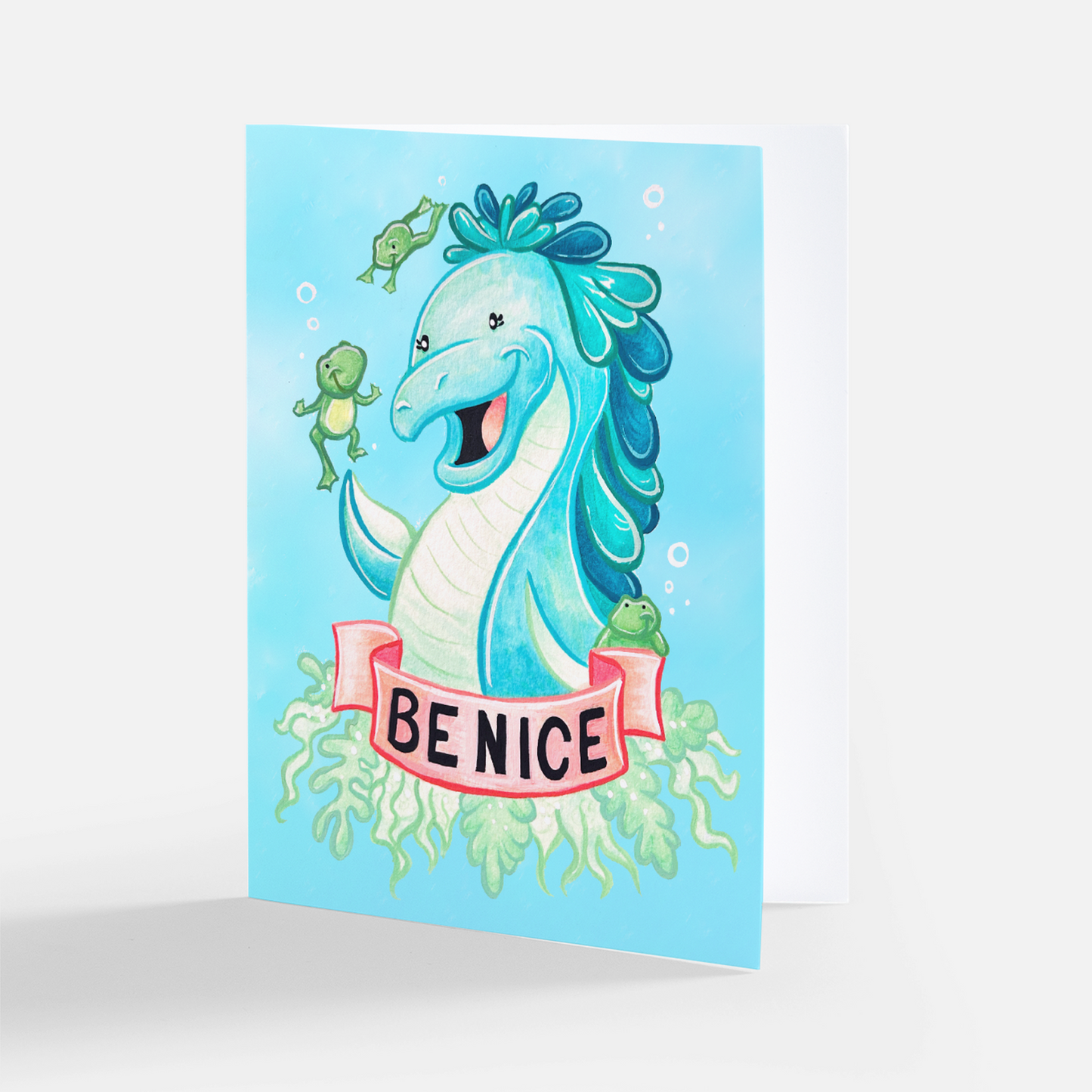 "Be Nice Nessie" Greeting Card