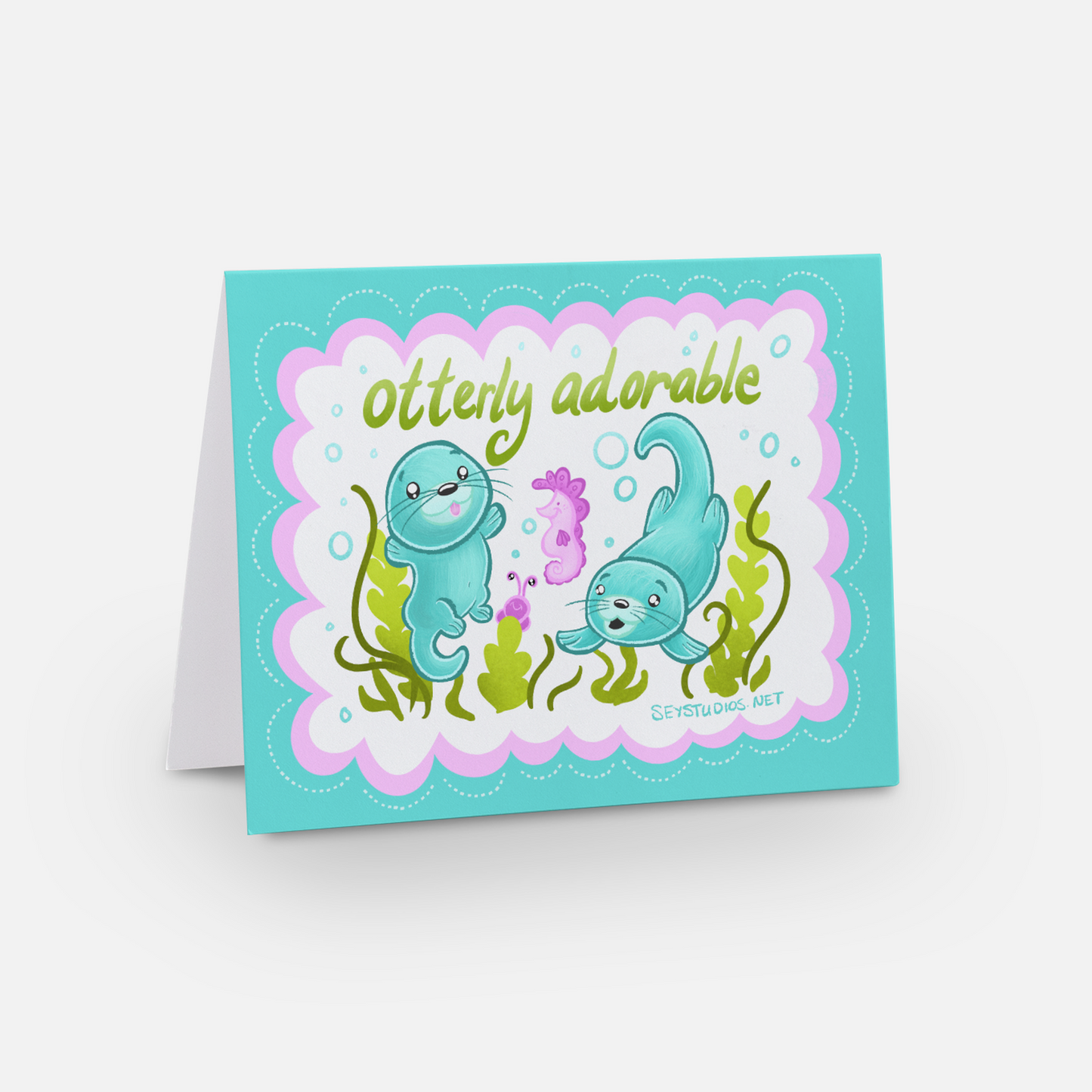 "Otterly Adorable" Greeting Card