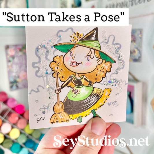 Original - “Sutton Takes a Pose” Sketch