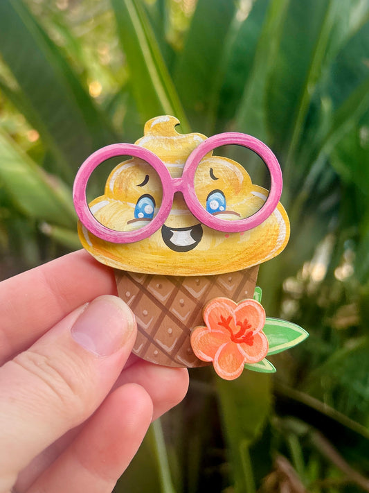Brooch - "Dole Whip Don"