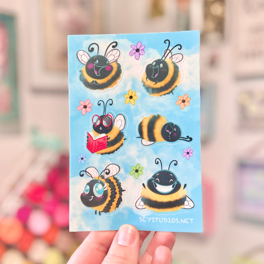 “Beautiful Bees" Limited Edition Vinyl Sticker Sheet