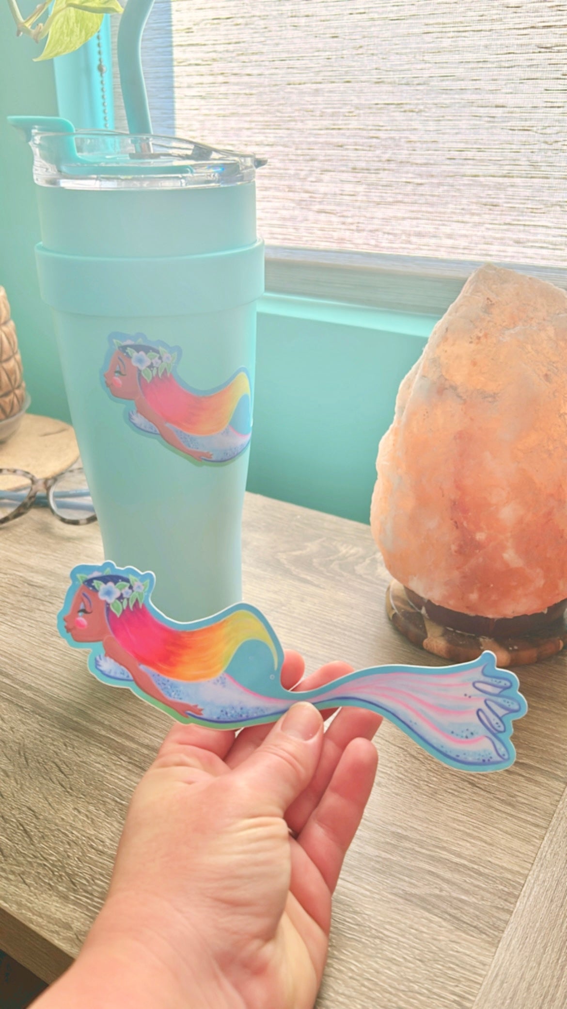 Jumbo Sticker - Rainbow Mermaid