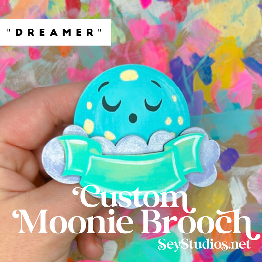 Brooch - "Dreamer the Custom Moonie Brooch"