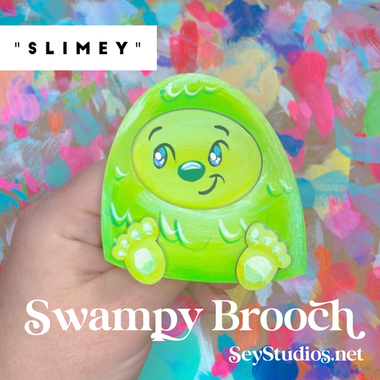 Brooch - "Slimey the Swampy Brooch"