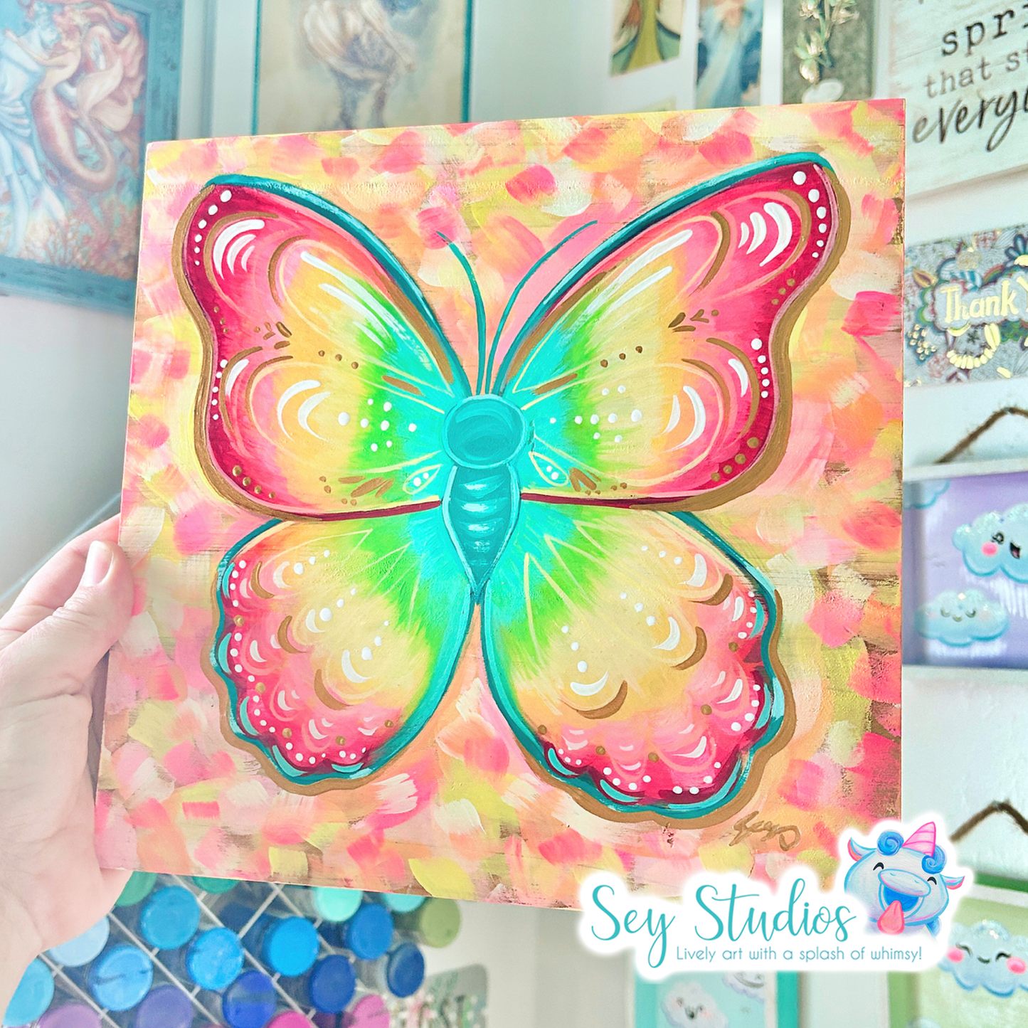 Original - "A Soul’s Flight" Butterfly Painting
