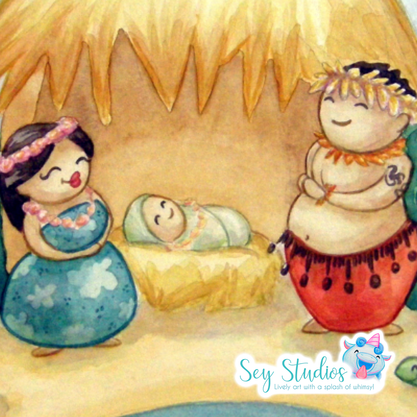 “Hawaiian Nativity (The Holy Family)" Print