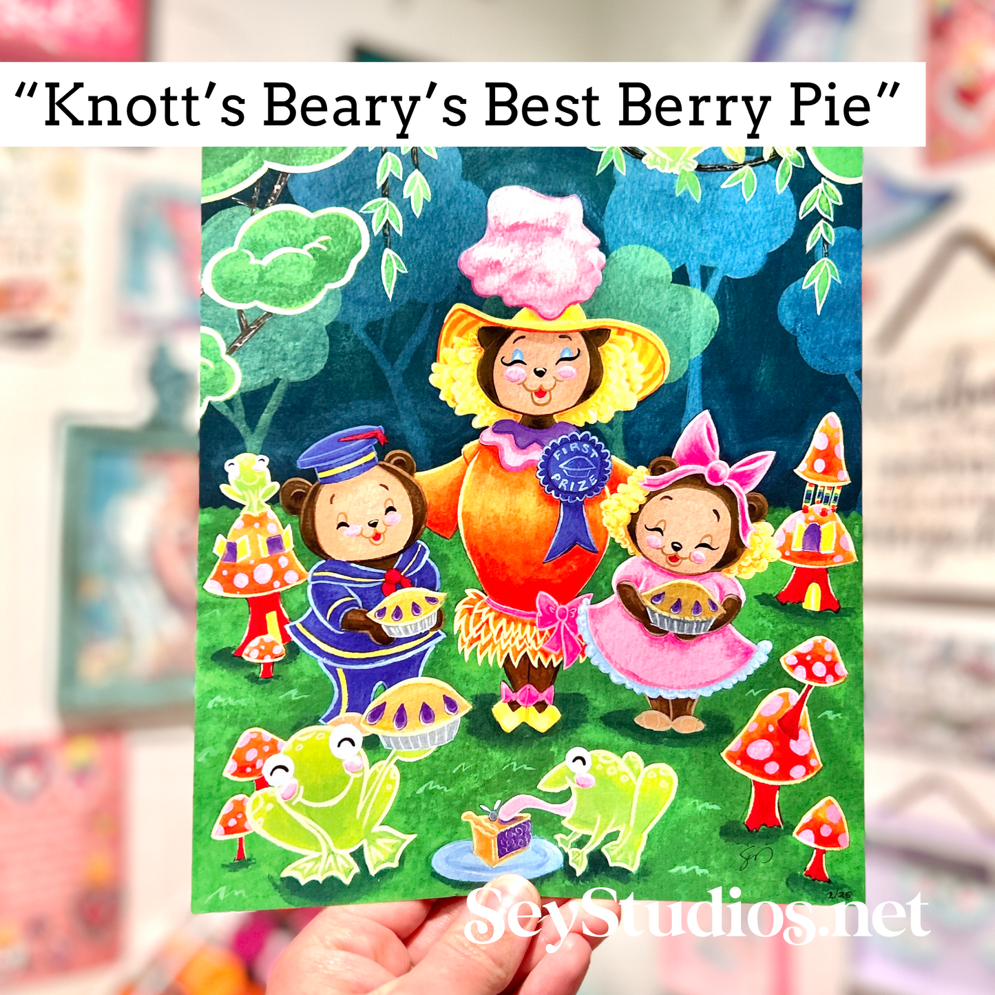 “Knott’s Beary’s Best Berry Pie” Limited Edition Signed Print