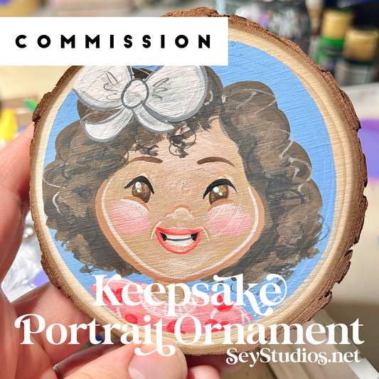 Commission - Keepsake Portrait Ornament