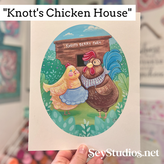 “Knott's Chicken House” Limited Edition Signed Print