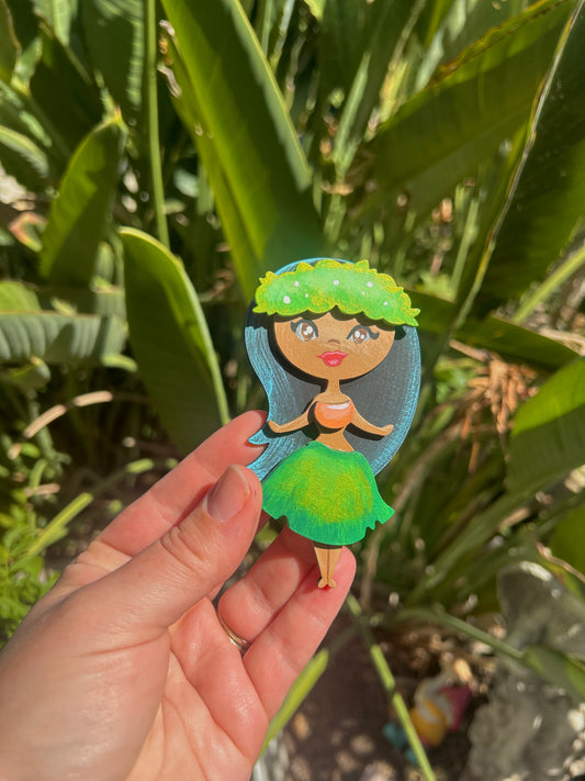 Brooch - "Hula Girl Tasha"