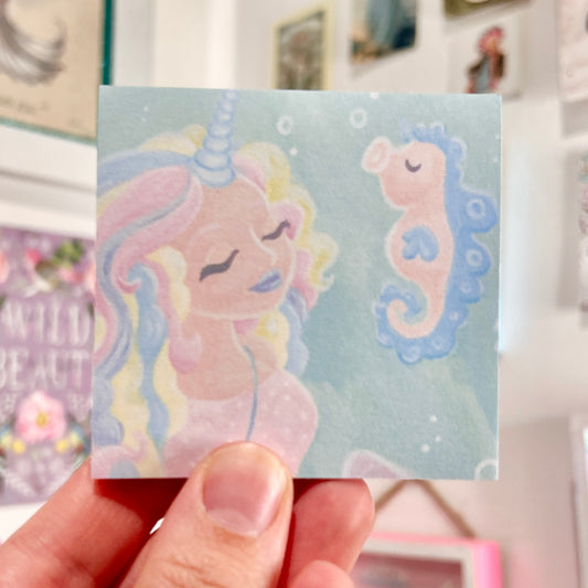"Unicorn Mermaid" Sticky Notes, Post-it Notes