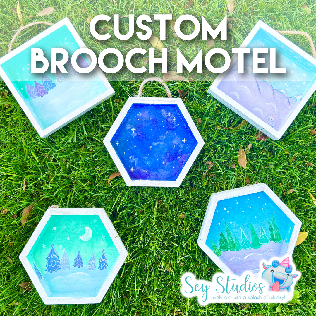 Custom Brooch Motel: Winter Edition