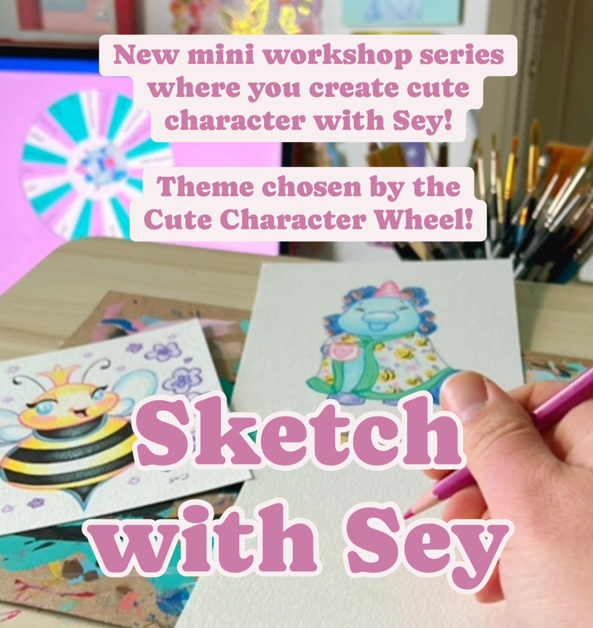Sketch with Sey Mini Workshop - Axolotl