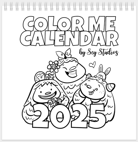 NEW - Color Me Calendar 2025