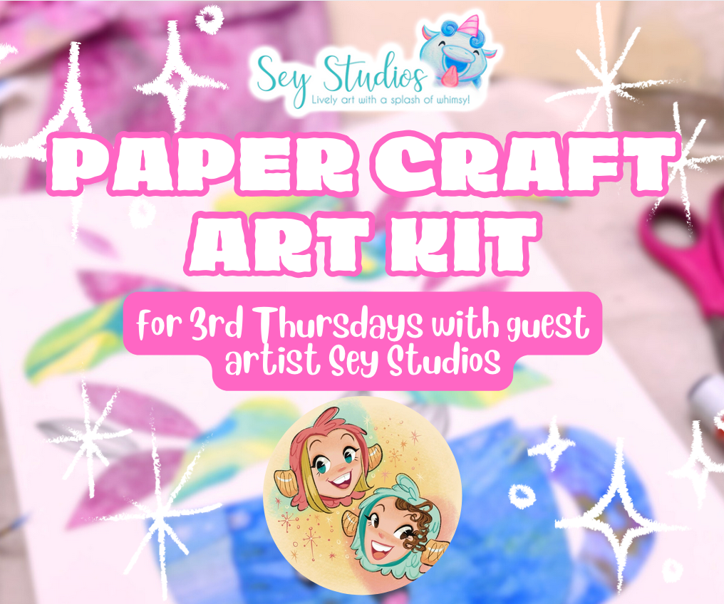 ✨ 3rd Thursdays Paper Craft-Along Kit by Sey Studios (March Workshop Kit) Free Shipping with Code: 3TFREE123 ✨