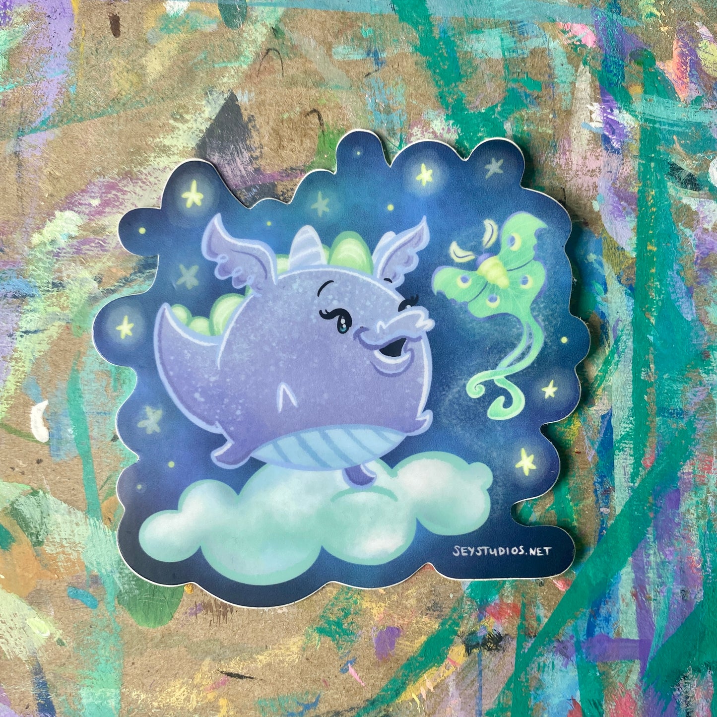 "Stella the Dragon & Luna" Sticker