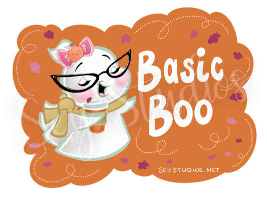 "Spoopy Lil Basic Boo" Design