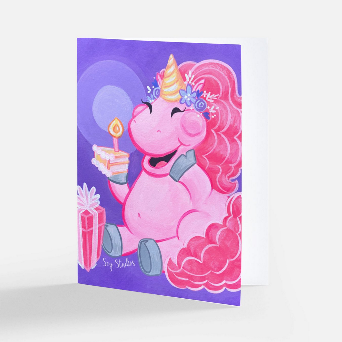 "Happy Birthday Unicorn" Greeting Card