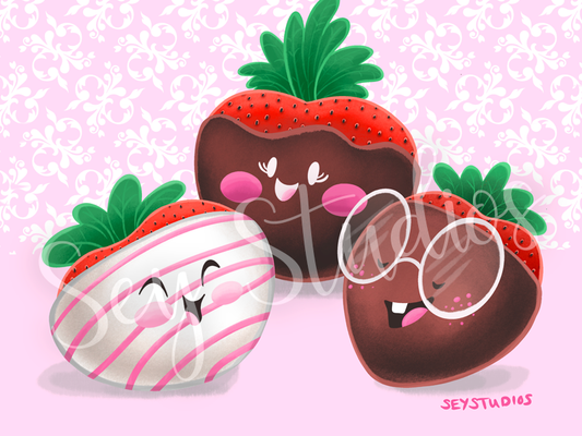 "Chocolate Dipped Strawberries" Design