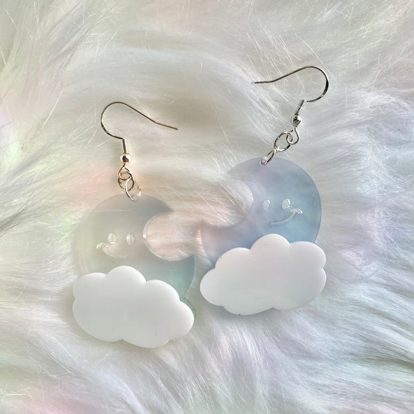 "Opal Twilight Moons" Earrings