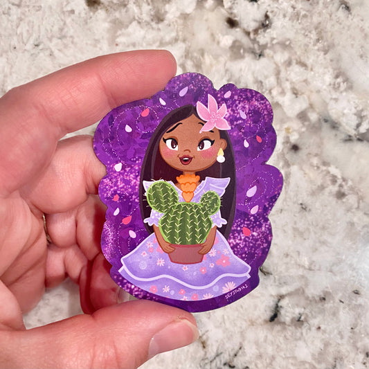 "Magical Sister with Cactus" Magnet