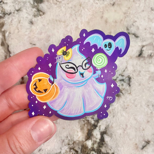 "Spoopy Lil Boo Treating" Magnet