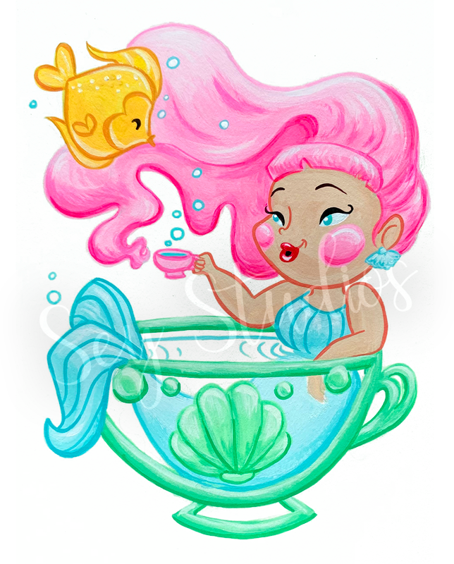 "Tiffany the Teacup Mermaid" Design