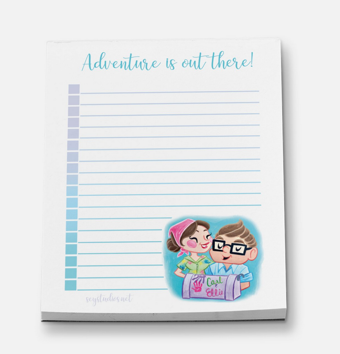 "Adventure is out there!" Notepad
