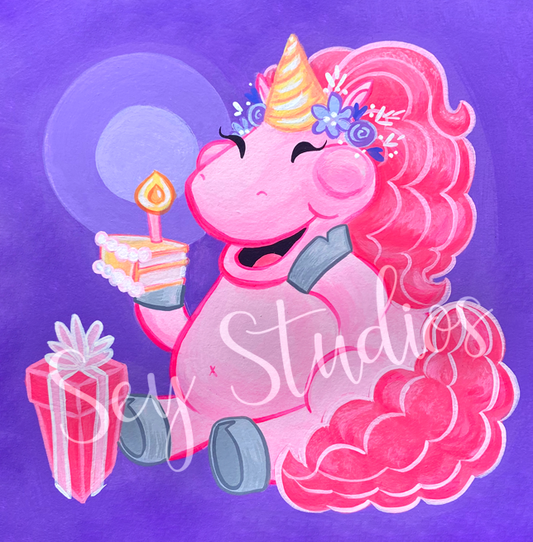 "Birthday Unicorn" Design