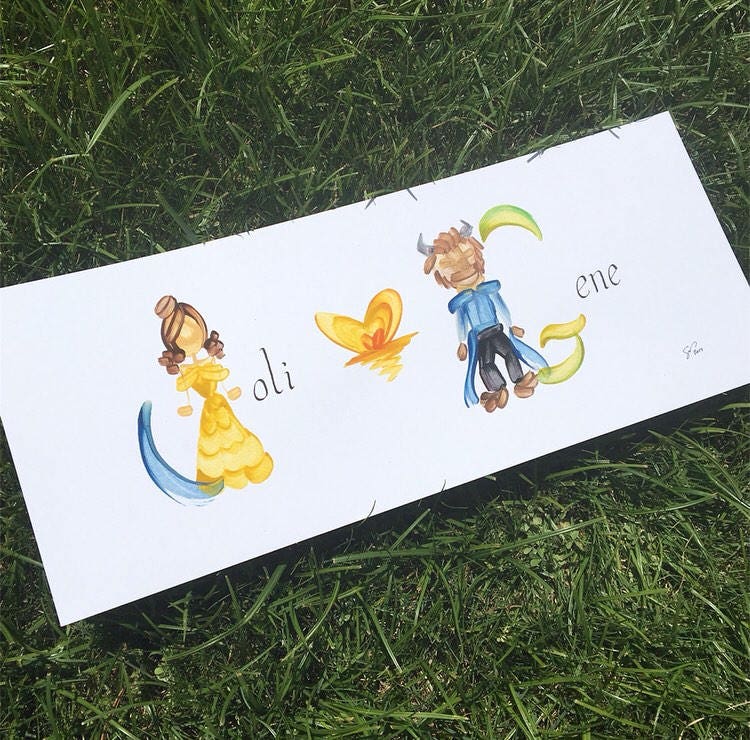 Name Painting - Couples - Personalized