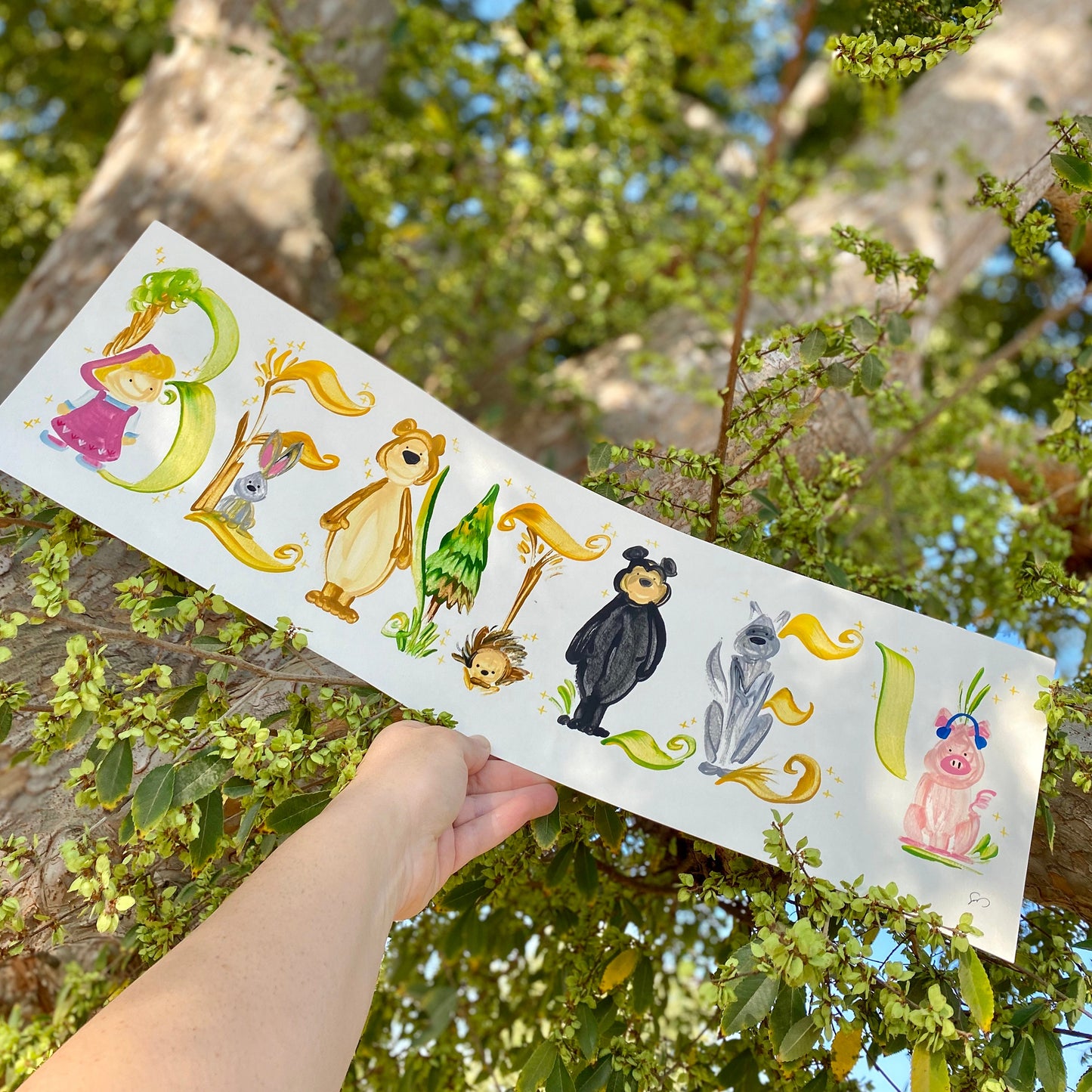 Name Painting - Animals & Creatures - Personalized