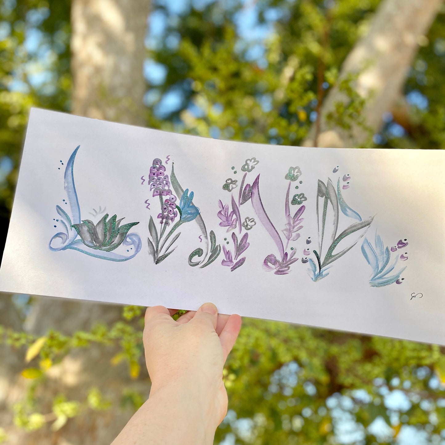 Name Painting - Floral - Personalized