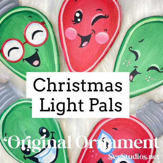 Original Holiday Ornaments - Christmas Light Pals